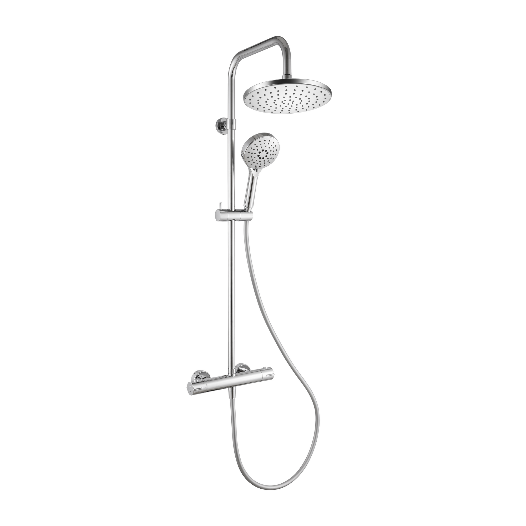 Duschsäule 'Hamburg' chromfarben mit Thermostatarmatur