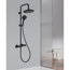 Duschsäule 'Hamburg' schwarz mit Thermostatarmatur
