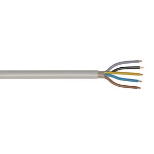 Feuchtraumkabel NYM-J 5 x 10 mm² grau, 25 m