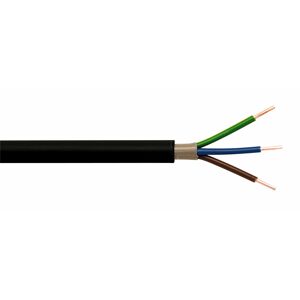 Erdkabel NYY-J 3 x 2,5 mm² schwarz, 25 m