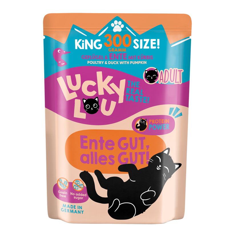 Katzenfutter Adult Geflügel, Ente 300 g