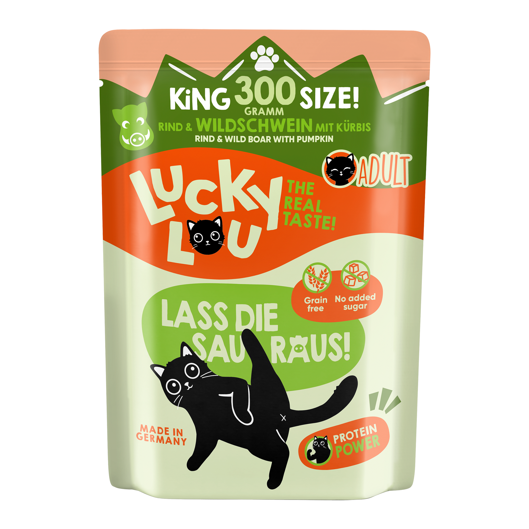 Katzenfutter Adult Rind, Wildschwein 300 g