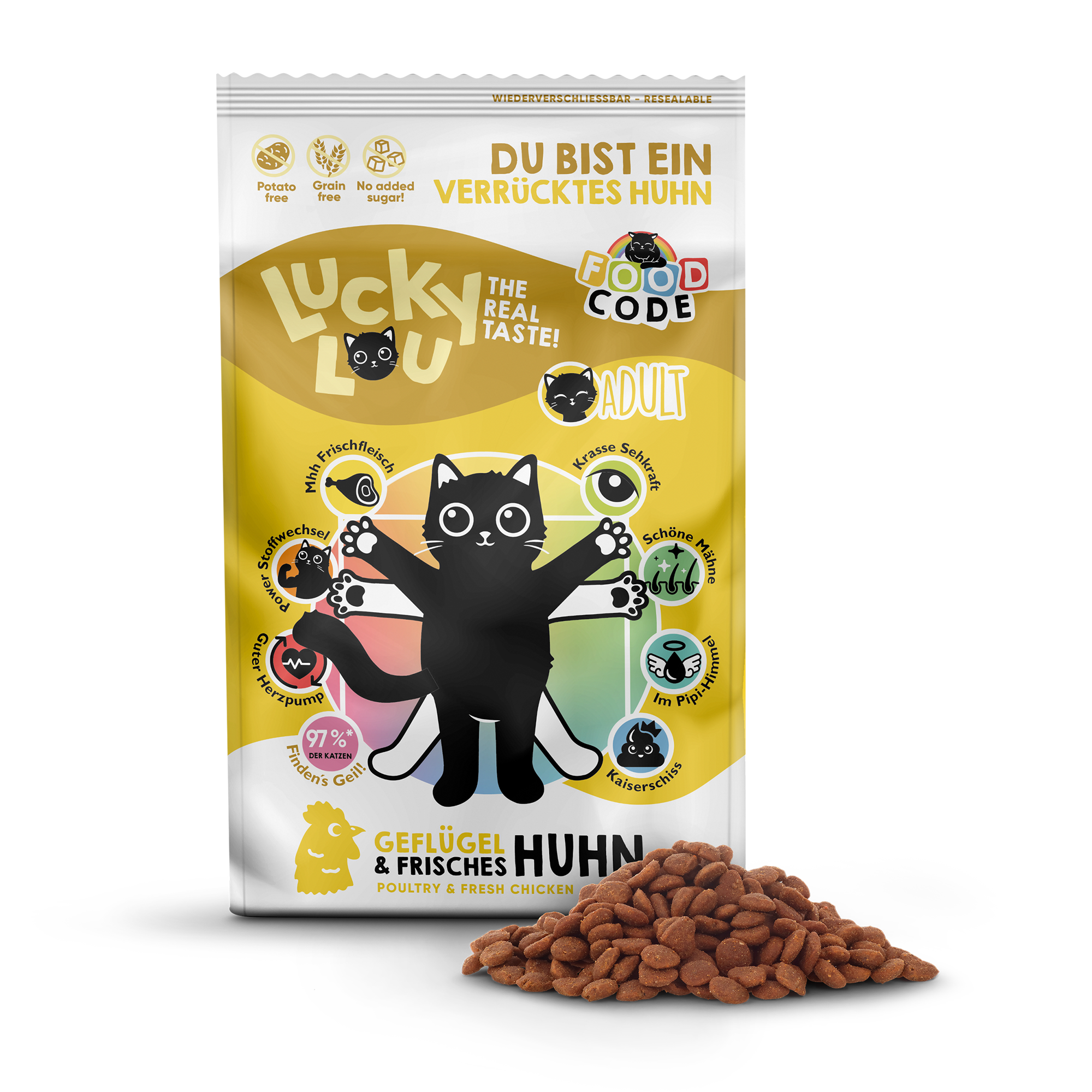 Katzenfutter Adult Geflügel & Huhn 750 g