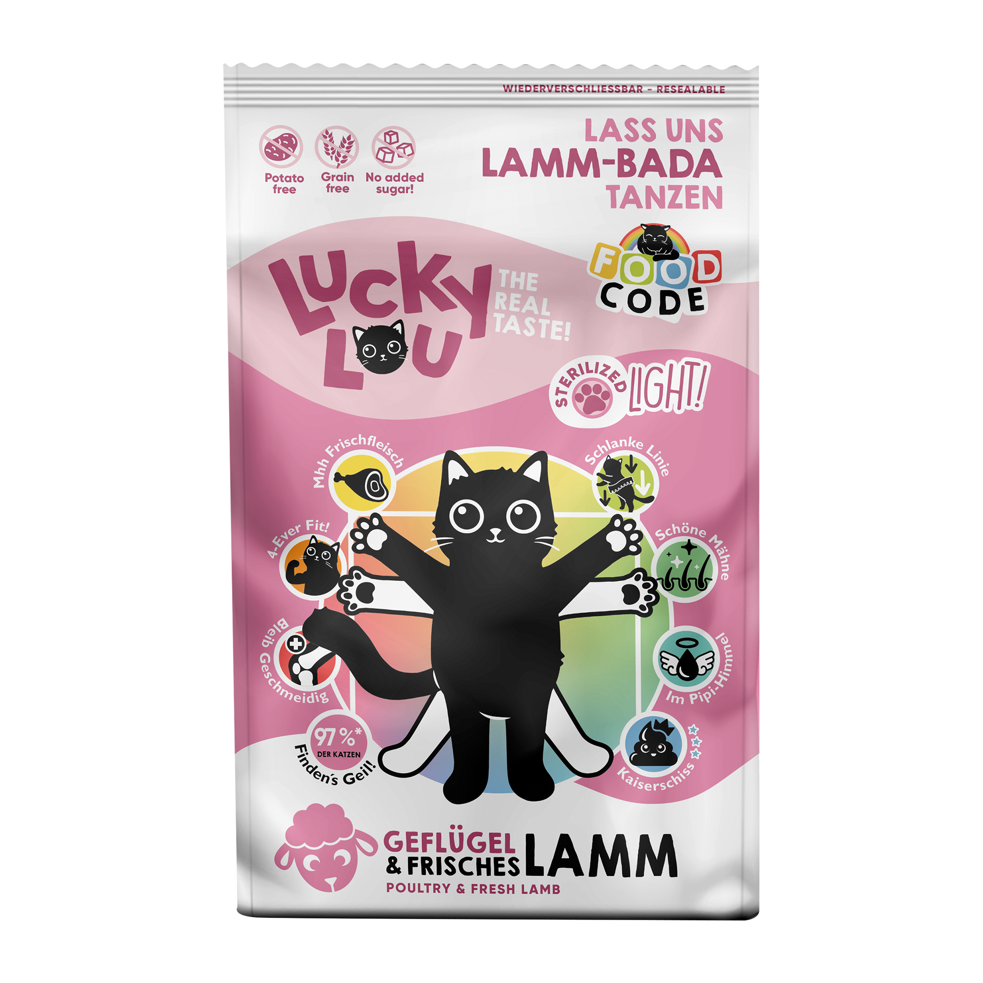 Katzenfutter Light Geflügel & Lamm 750 g