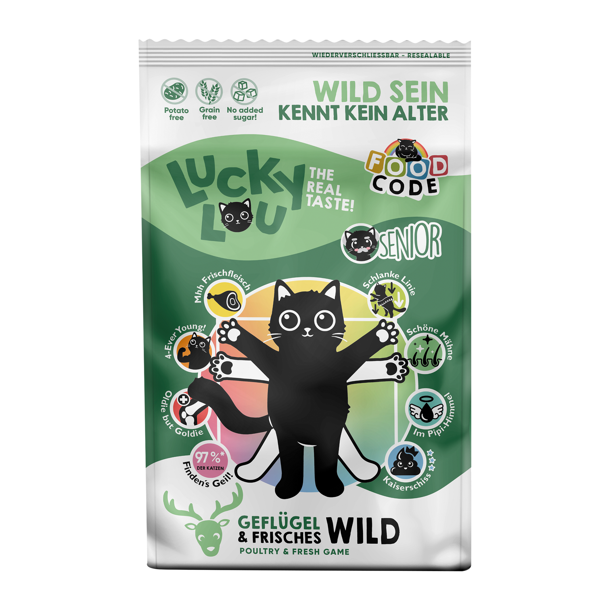 Katzenfutter Senior Geflügel & Wild 750 g