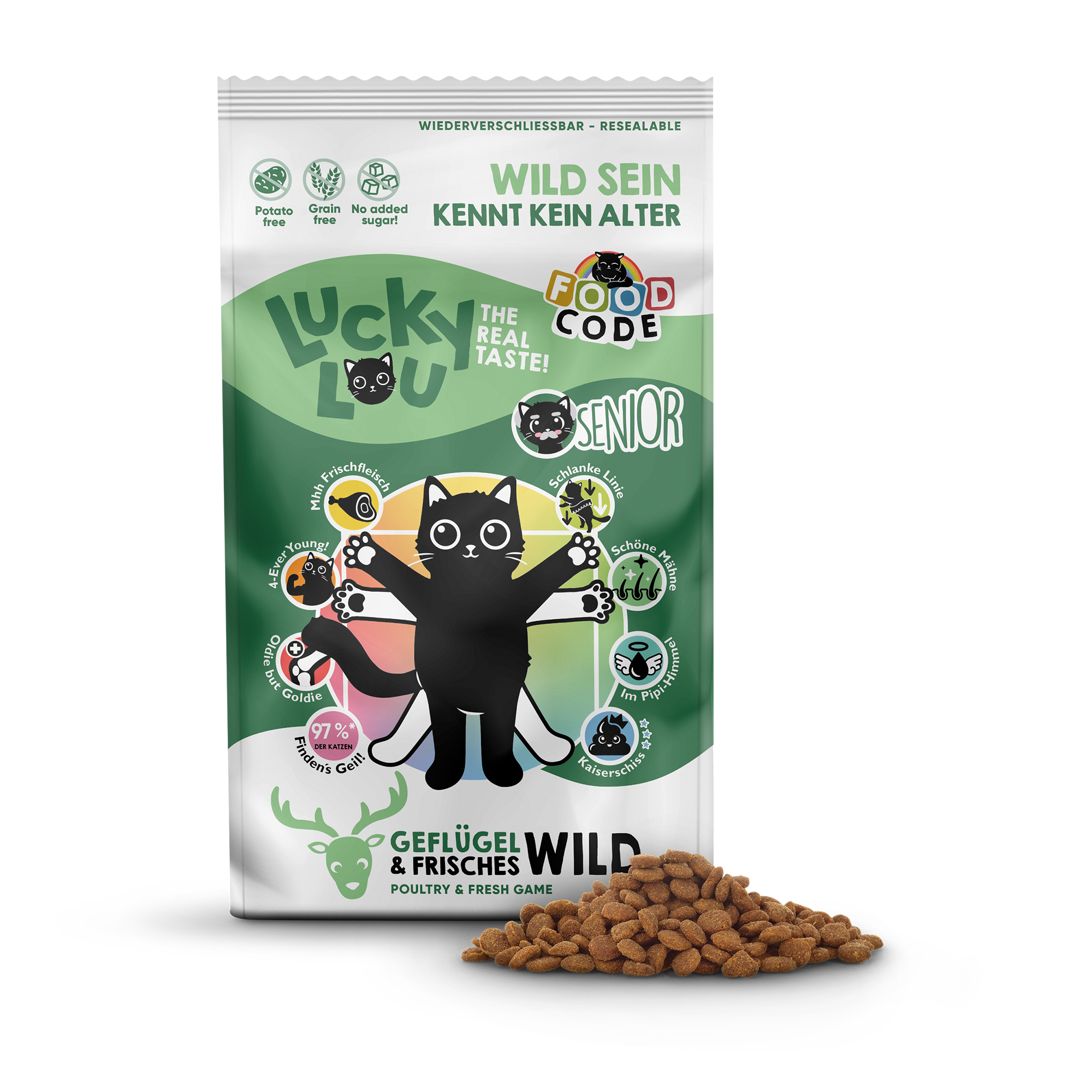 Katzenfutter Senior Geflügel & Wild 1,7 kg