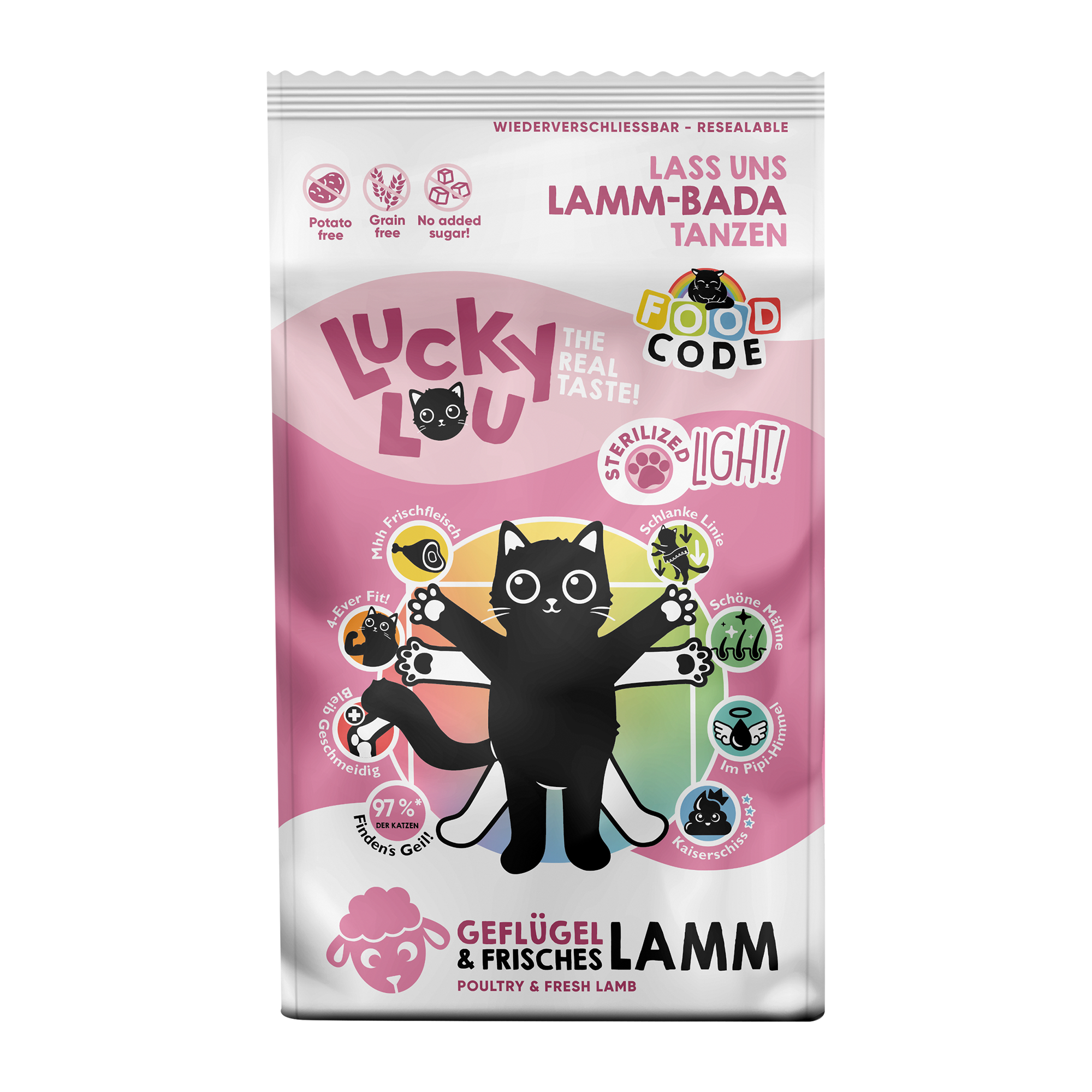 Katzenfutter Light Geflügel & Lamm 1,7 kg