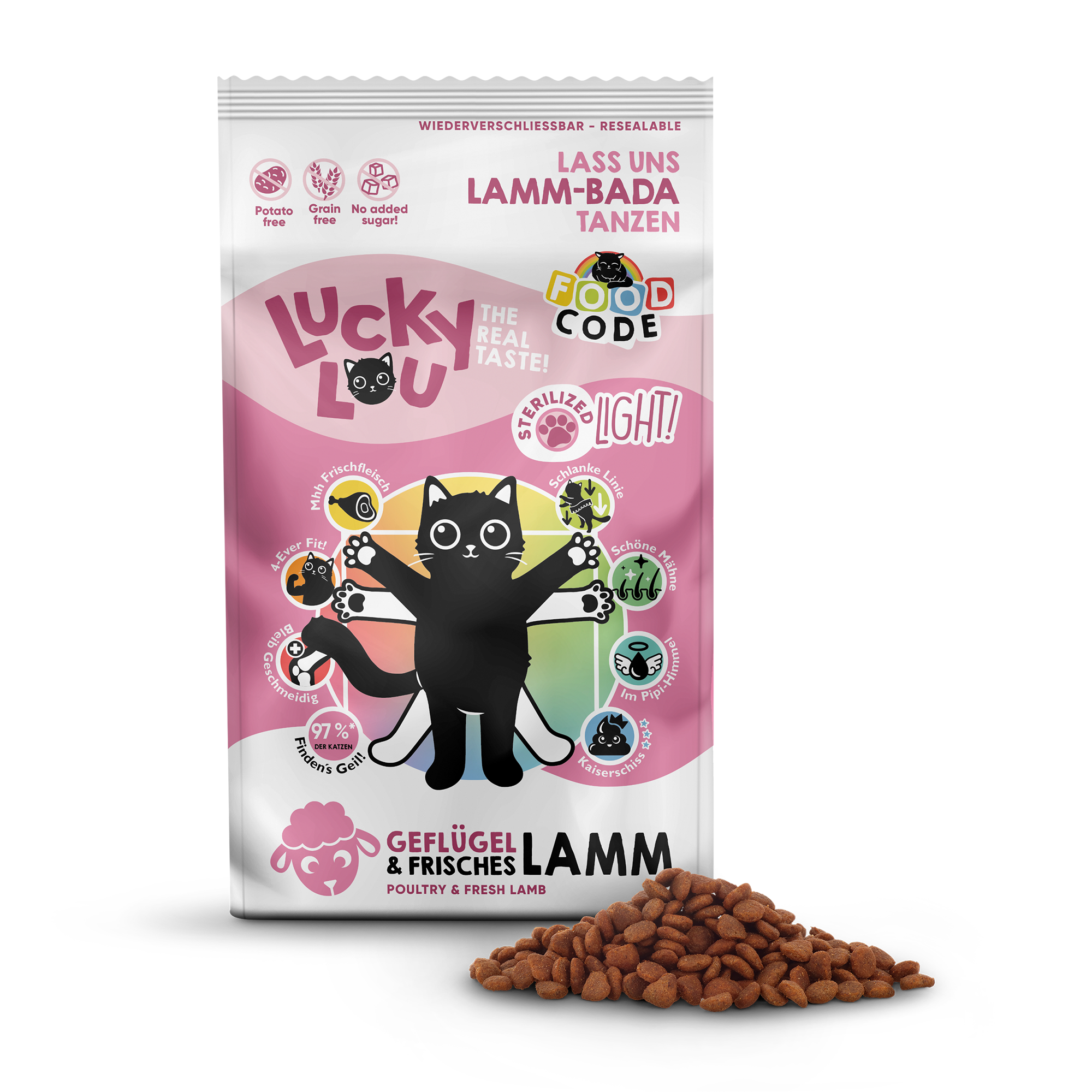 Katzenfutter Light Geflügel & Lamm 1,7 kg