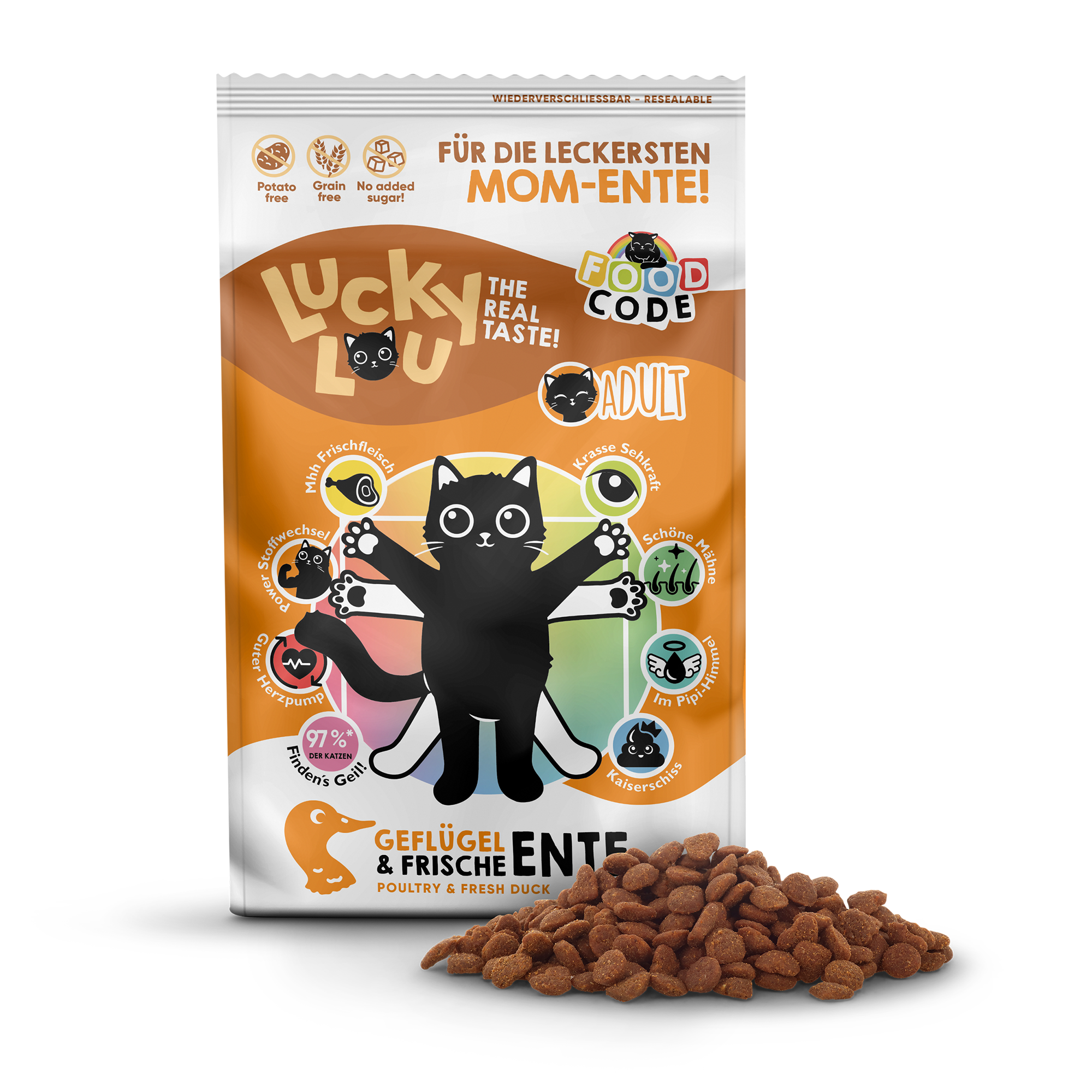 Katzenfutter Adult Geflügel & Ente 750 g