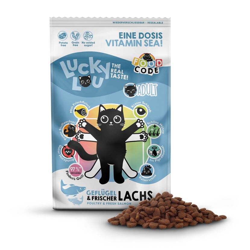 Katzenfutter Adult Geflügel & Lachs 750 g
