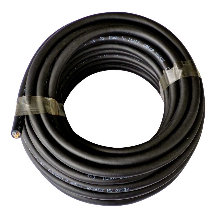 Gummileitung H07RN-F3G1,5 5 m schwarz