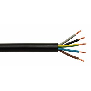 Gummileitung H07RN-F5G2,5 5 m schwarz