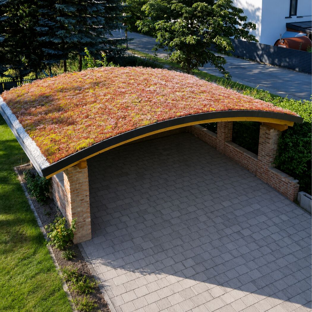 Dachbegrünungskassettensystem 32 m²