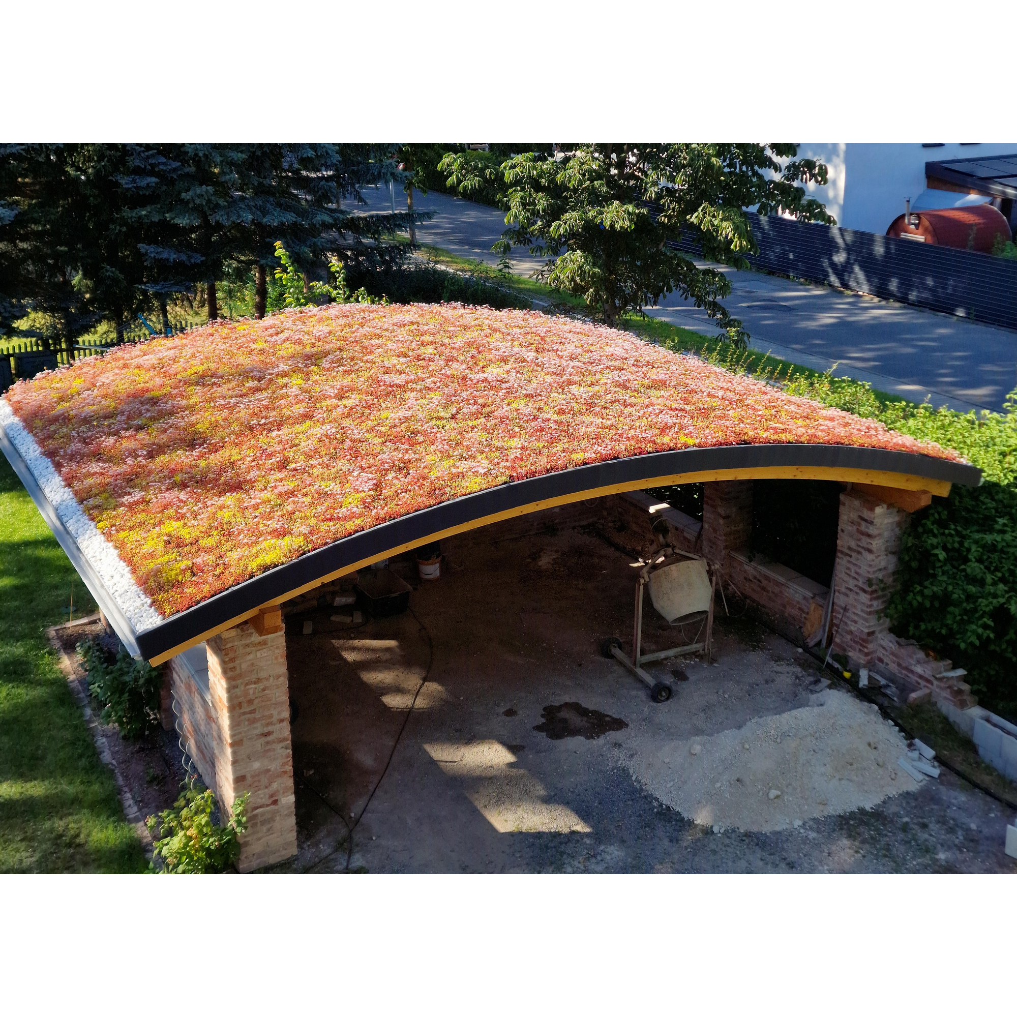Dachbegrünungskassette 44 m²