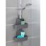 Duschcaddy 'Barcelona' anthrazit Kunststoff 26 x 24 x 9 cm