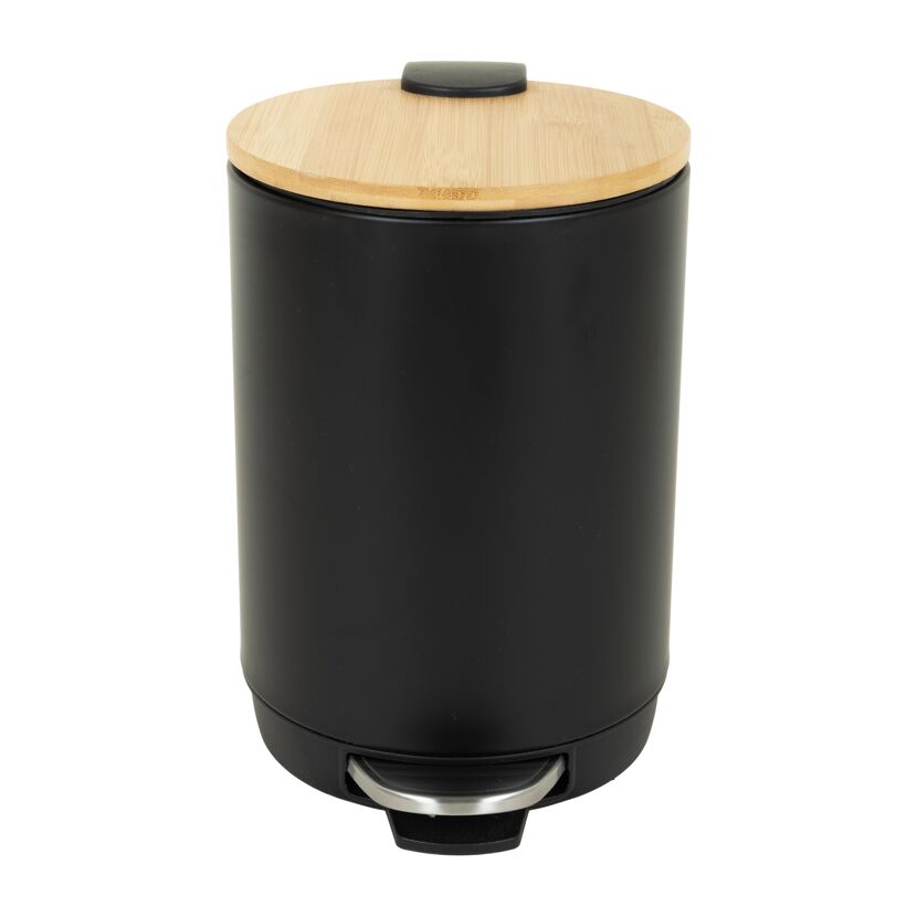 Kosmetikeimer 'Bambus' schwarz 2,7 l