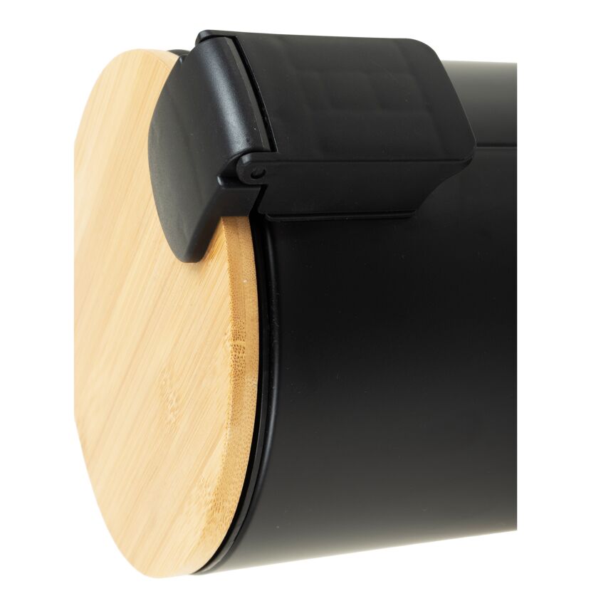 Kosmetikeimer 'Bambus' schwarz 2,7 l