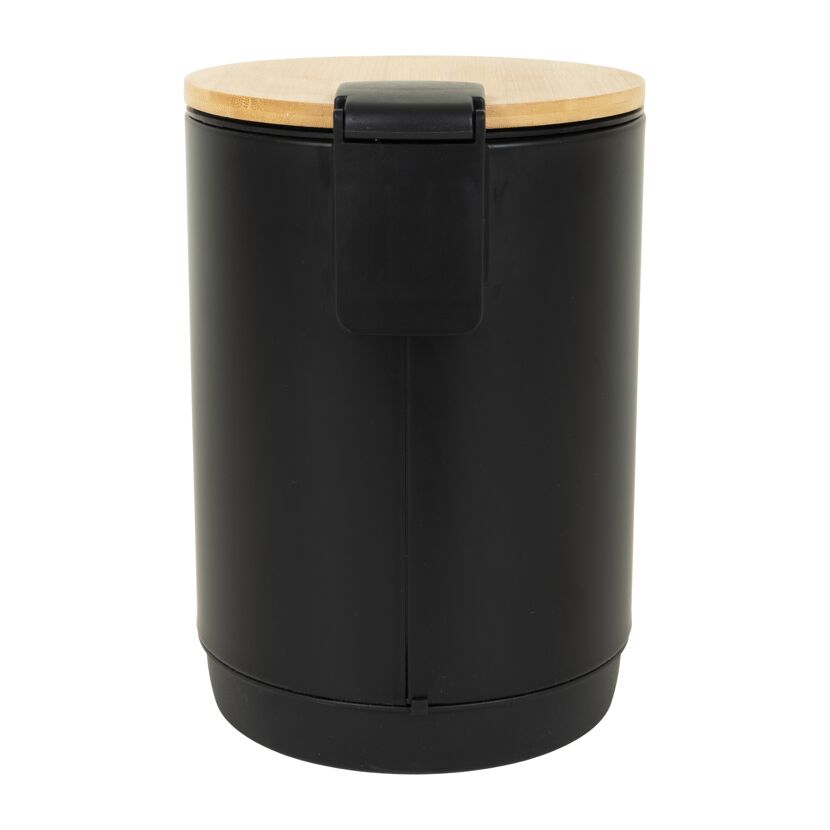 Kosmetikeimer 'Bambus' schwarz 2,7 l