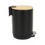 Kosmetikeimer 'Bambus' schwarz 2,7 l