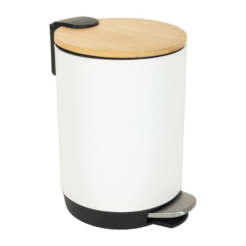 Kosmetikeimer 'Bambus' weiß 2,7 l