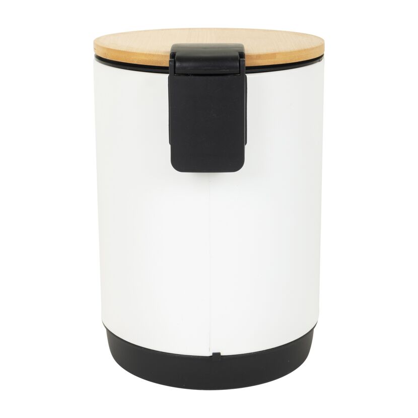 Kosmetikeimer 'Bambus' weiß 2,7 l