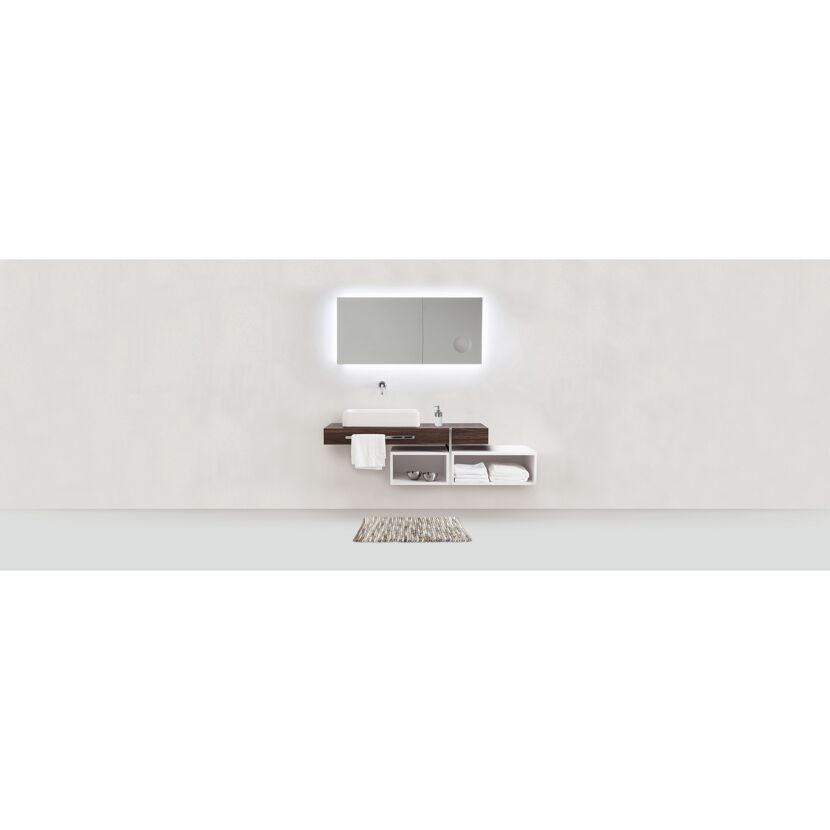 Badteppich 'Urdu' taupe 65 x 55 cm