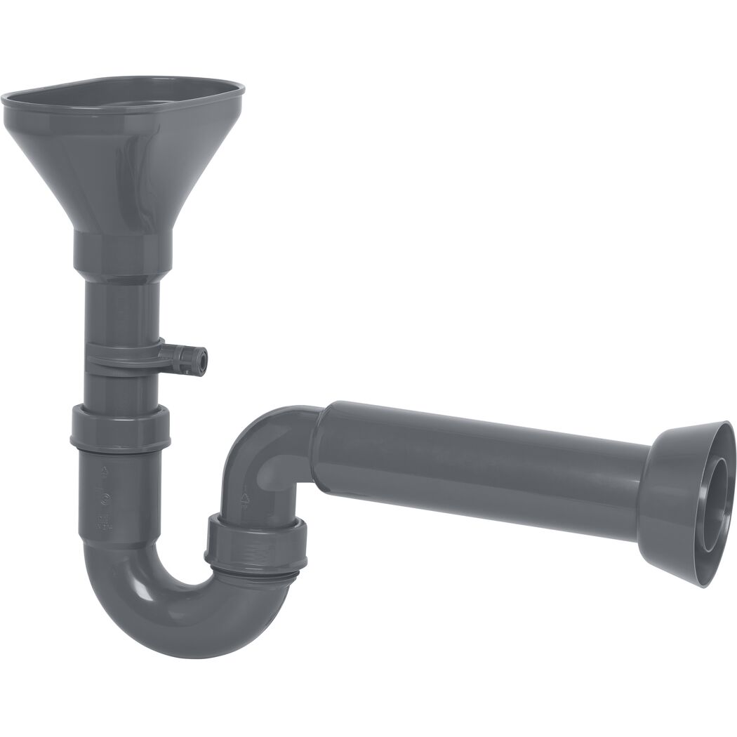 Trichtersiphon grau 1 1/2" x 50 mm
