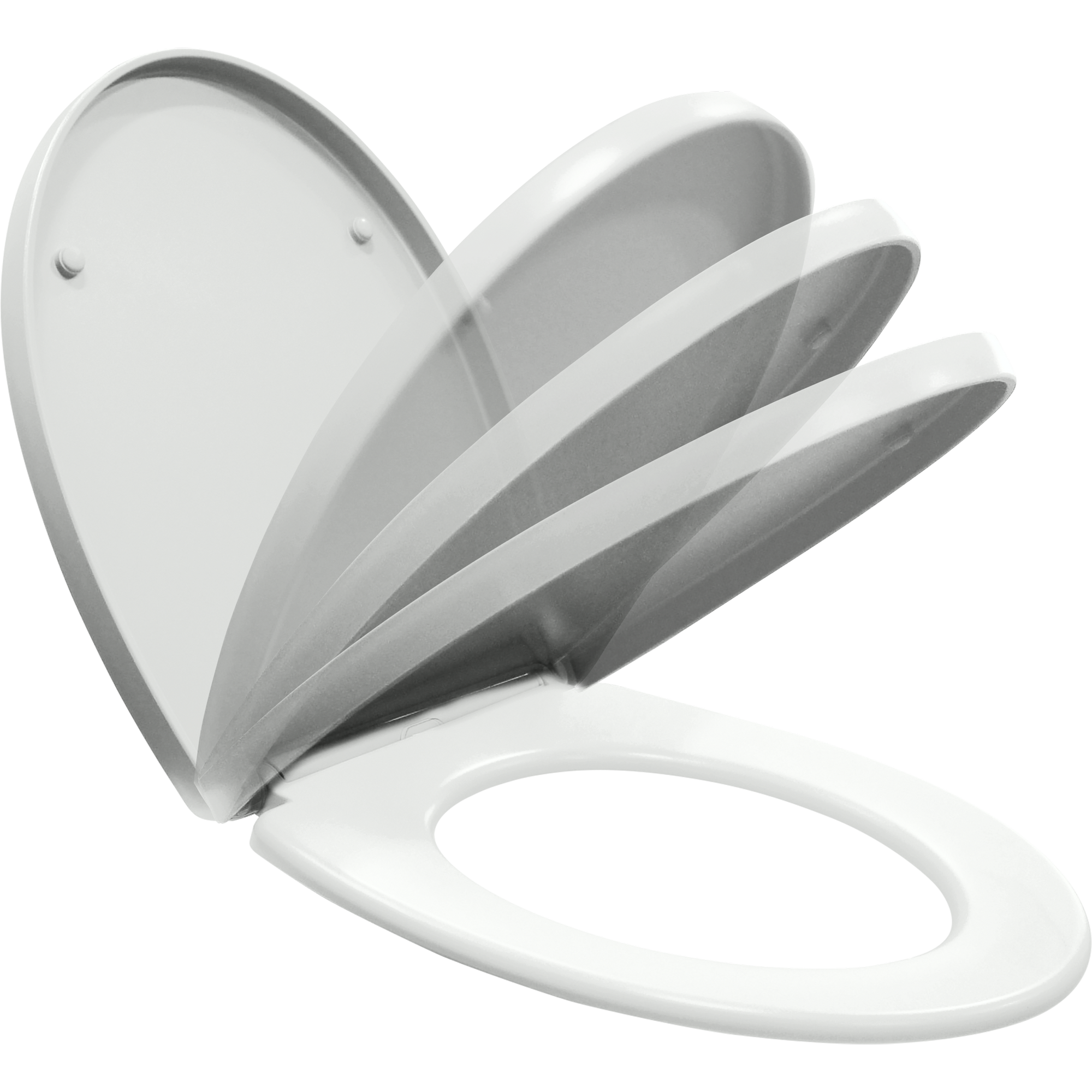 WC-Sitz 'Mailand' mit Absenkautomatik weiß Duroplast