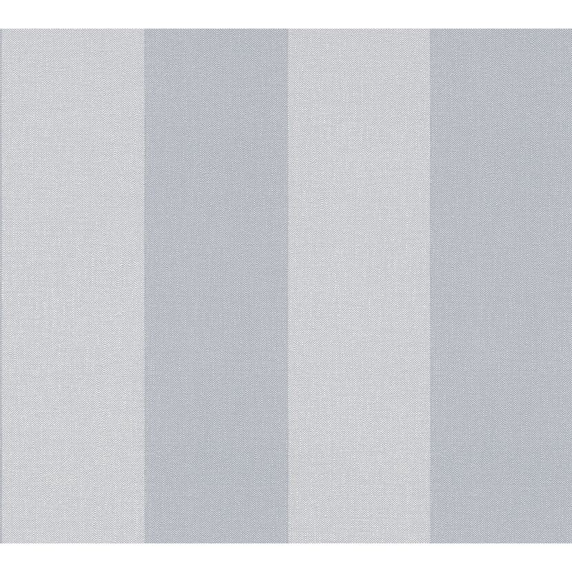 Vliestapete 'Pure Elegance' Streifen blaugrau 10,05 x 0,53 m
