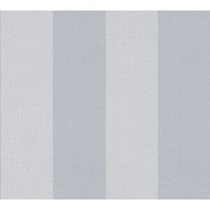 Vliestapete 'Pure Elegance' Streifen blaugrau 10,05 x 0,53 m