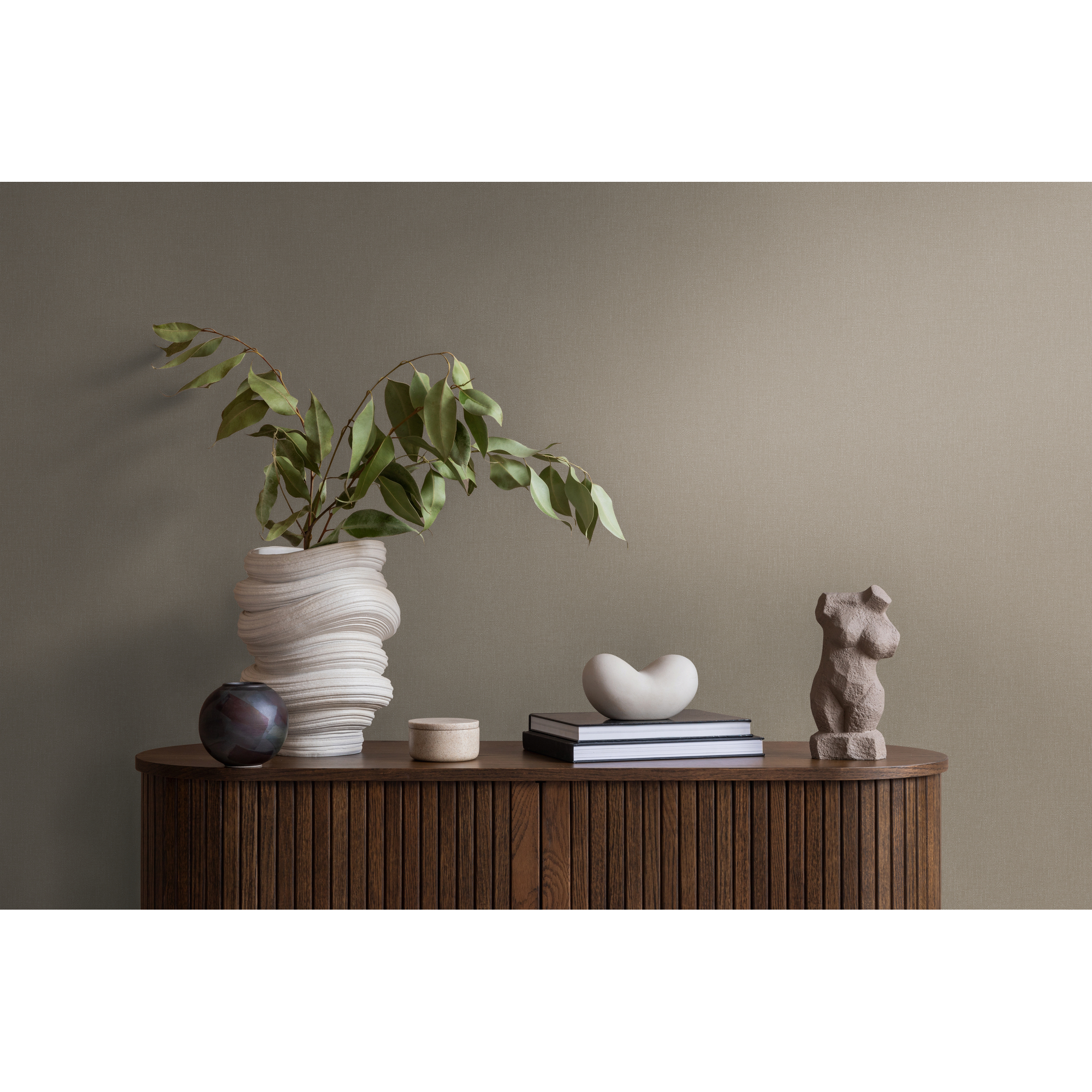 Vliestapete 'Pure Elegance' Unistruktur braun 10,05 x 0,53 m