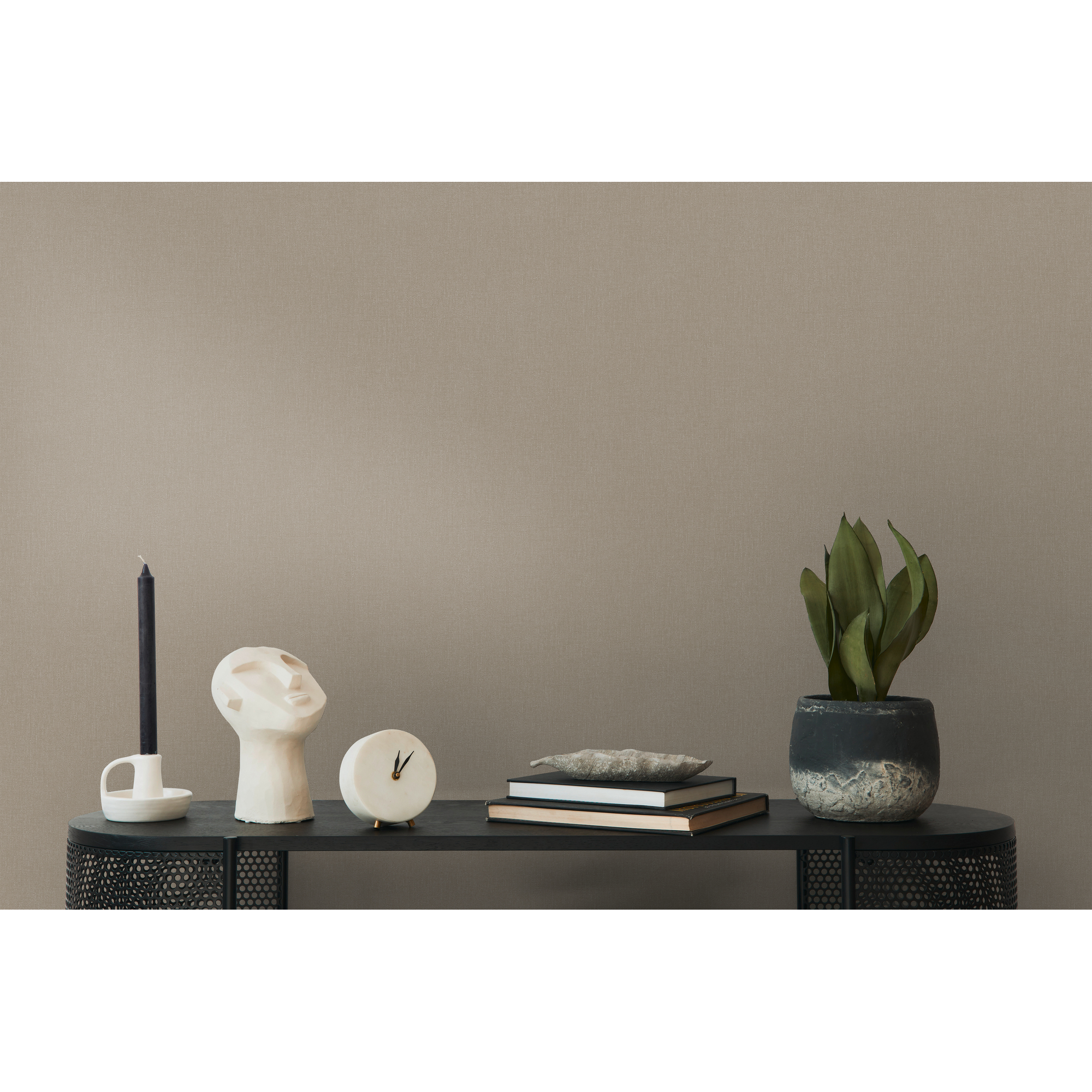 Vliestapete 'Pure Elegance' Unistruktur braun 10,05 x 0,53 m