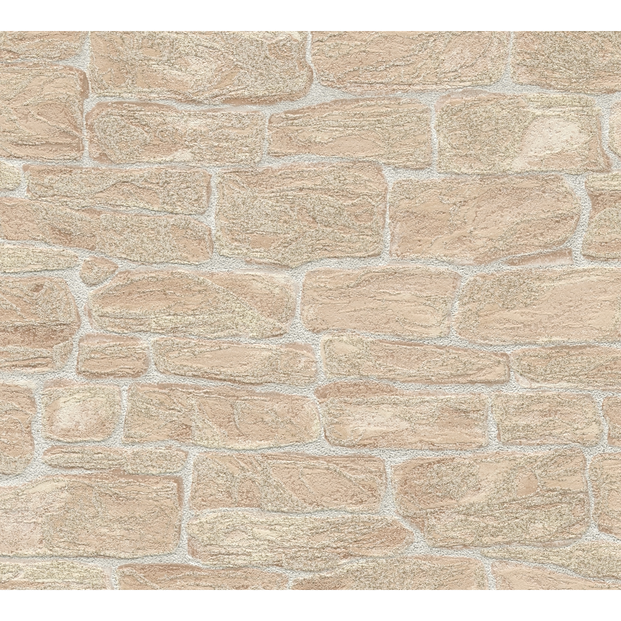 Vliestapete 'Stein Glitzer' beige 10,05 x 0,53 m