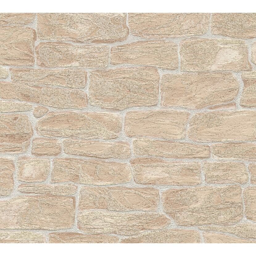 Vliestapete 'Stein Glitzer' beige 10,05 x 0,53 m