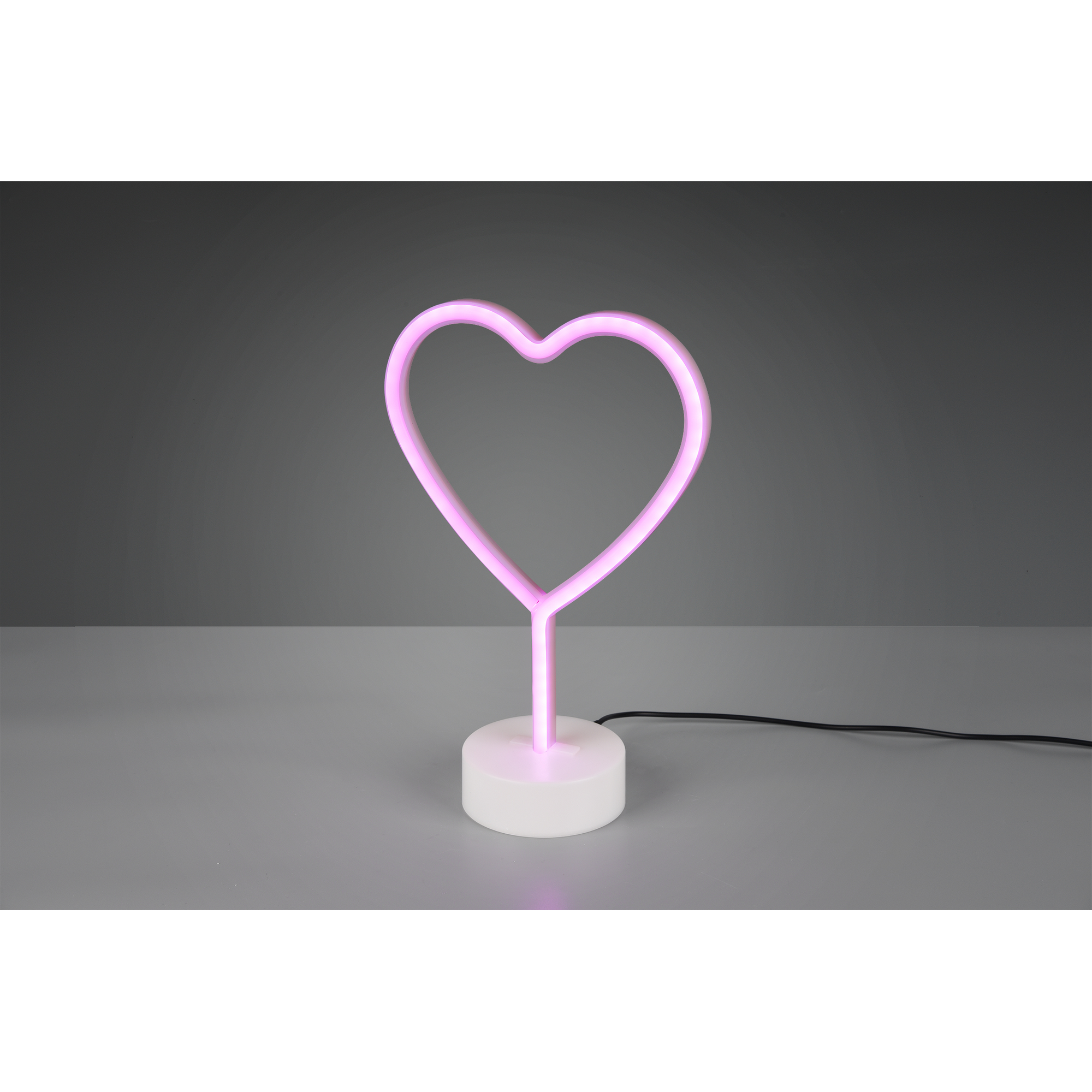 LED-Tischleuchte 'Heart' weiß 20 x 29,6 x 8,5 cm