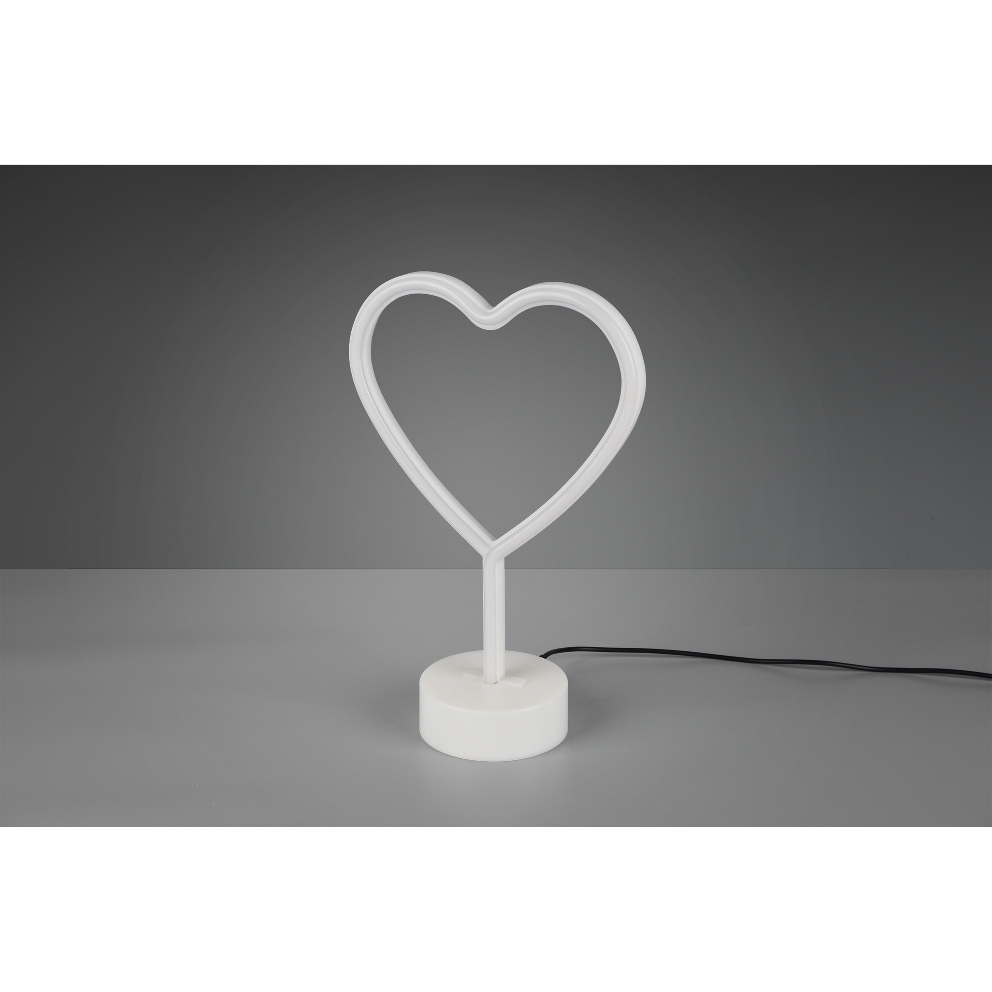 LED-Tischleuchte 'Heart' weiß 20 x 29,6 x 8,5 cm