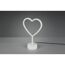 LED-Tischleuchte 'Heart' weiß 20 x 29,6 x 8,5 cm