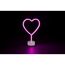LED-Tischleuchte 'Heart' weiß 20 x 29,6 x 8,5 cm