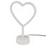 LED-Tischleuchte 'Heart' weiß 20 x 29,6 x 8,5 cm
