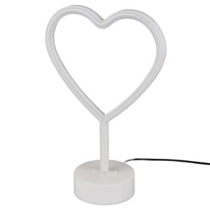 LED-Tischleuchte 'Heart' weiß 20 x 29,6 x 8,5 cm