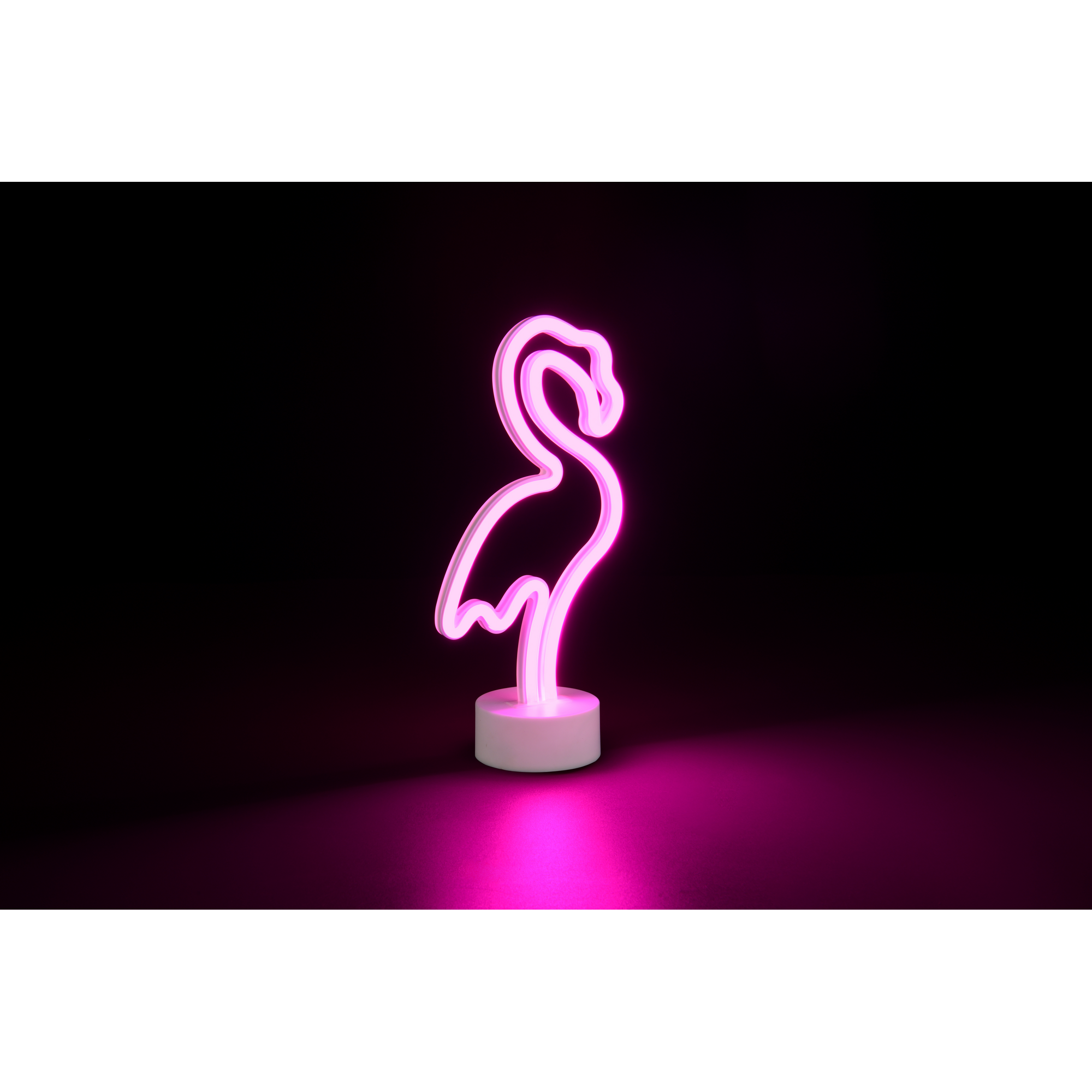 LED-Tischleuchte 'Flamingo' weiß 13,5 x 29,2 x 8,5 cm