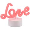 Rosa LED-Tischleuchte 'Amor' mit Schriftzug Love
