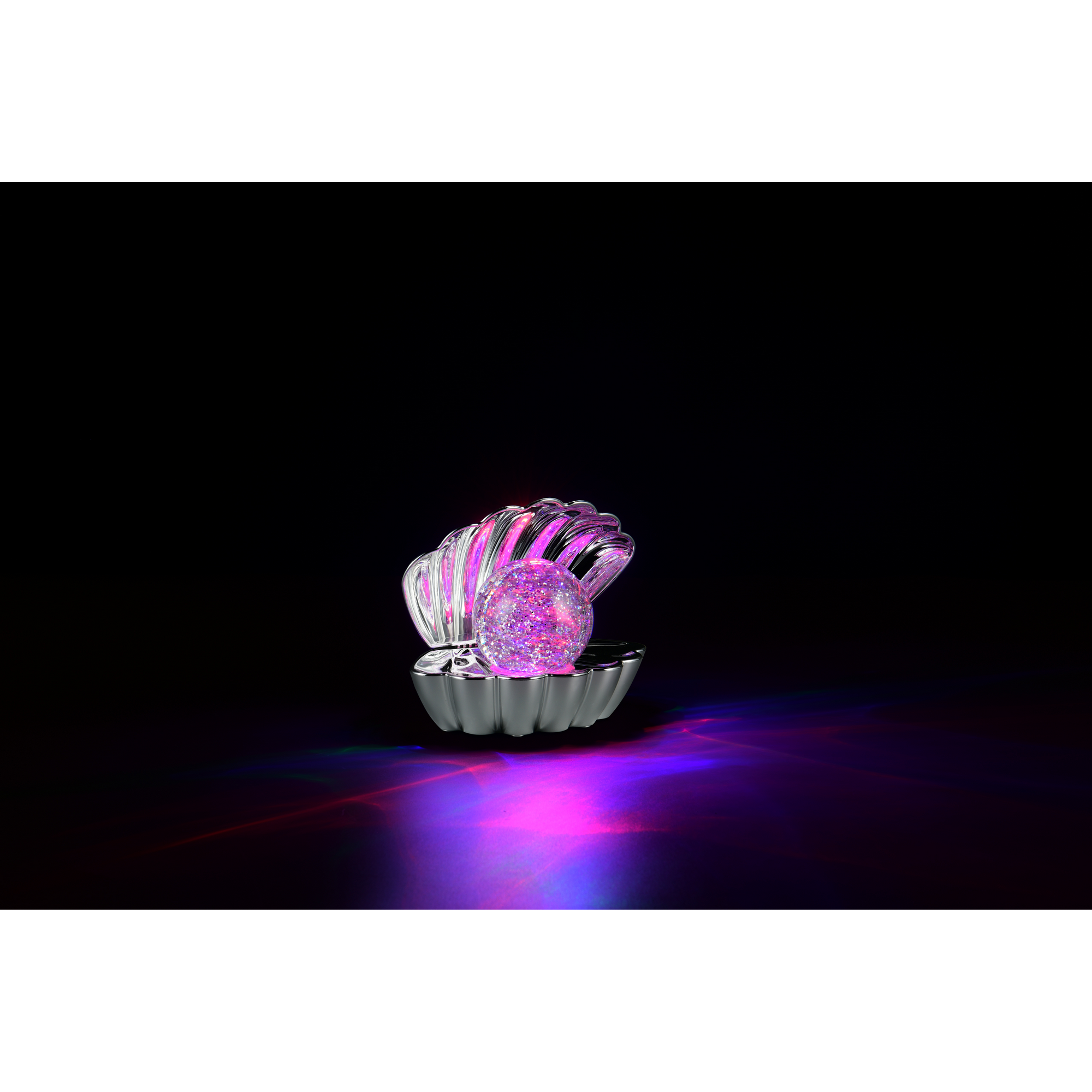 LED-Tischleuchte 'Shelly' chromfarben 17,5 x 14,5 x 12,5 cm