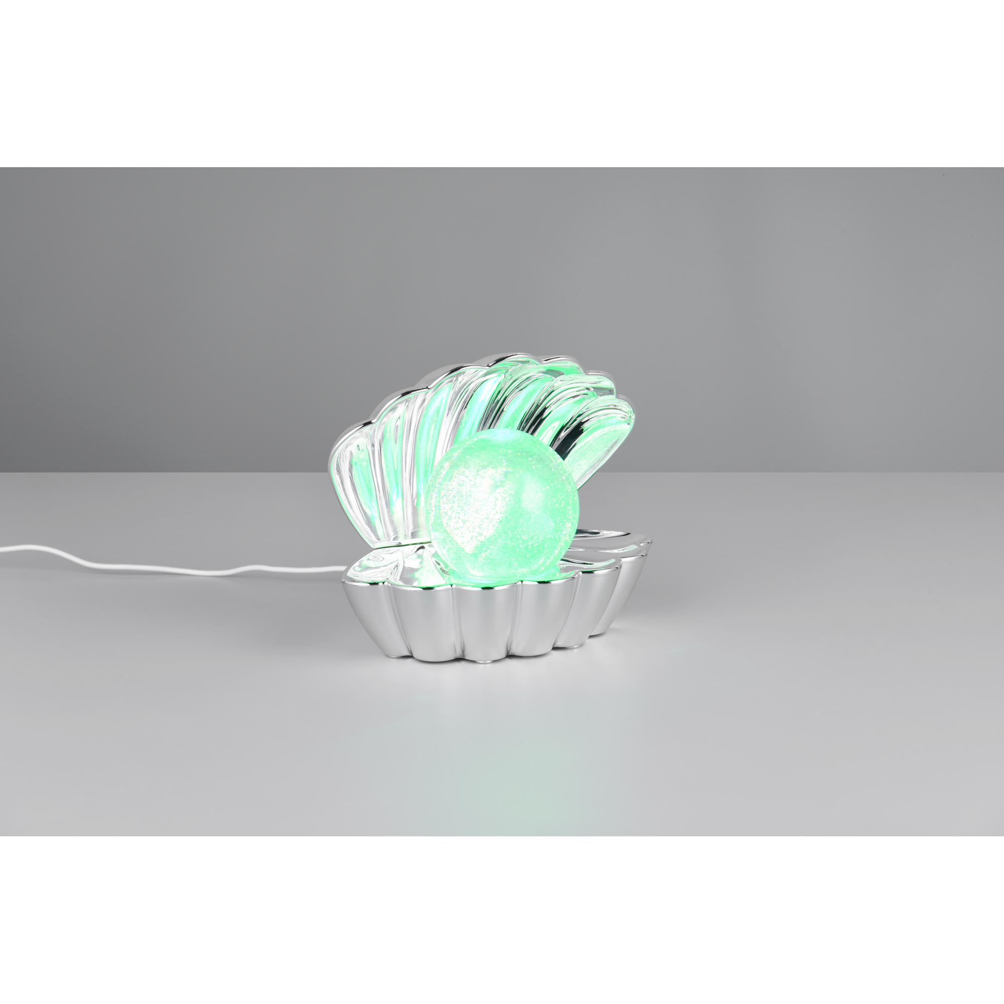 LED-Tischleuchte 'Shelly' chromfarben 17,5 x 14,5 x 12,5 cm