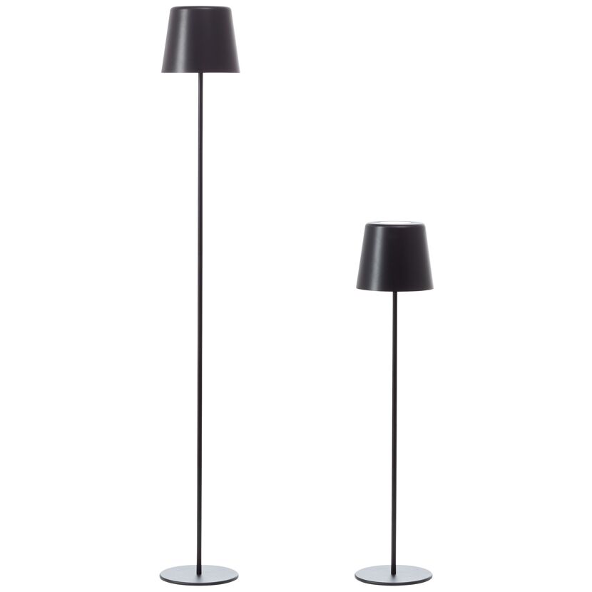Akku-Stehleuchte 'Kaami' schwarz 4 W 350 lm dimmbar