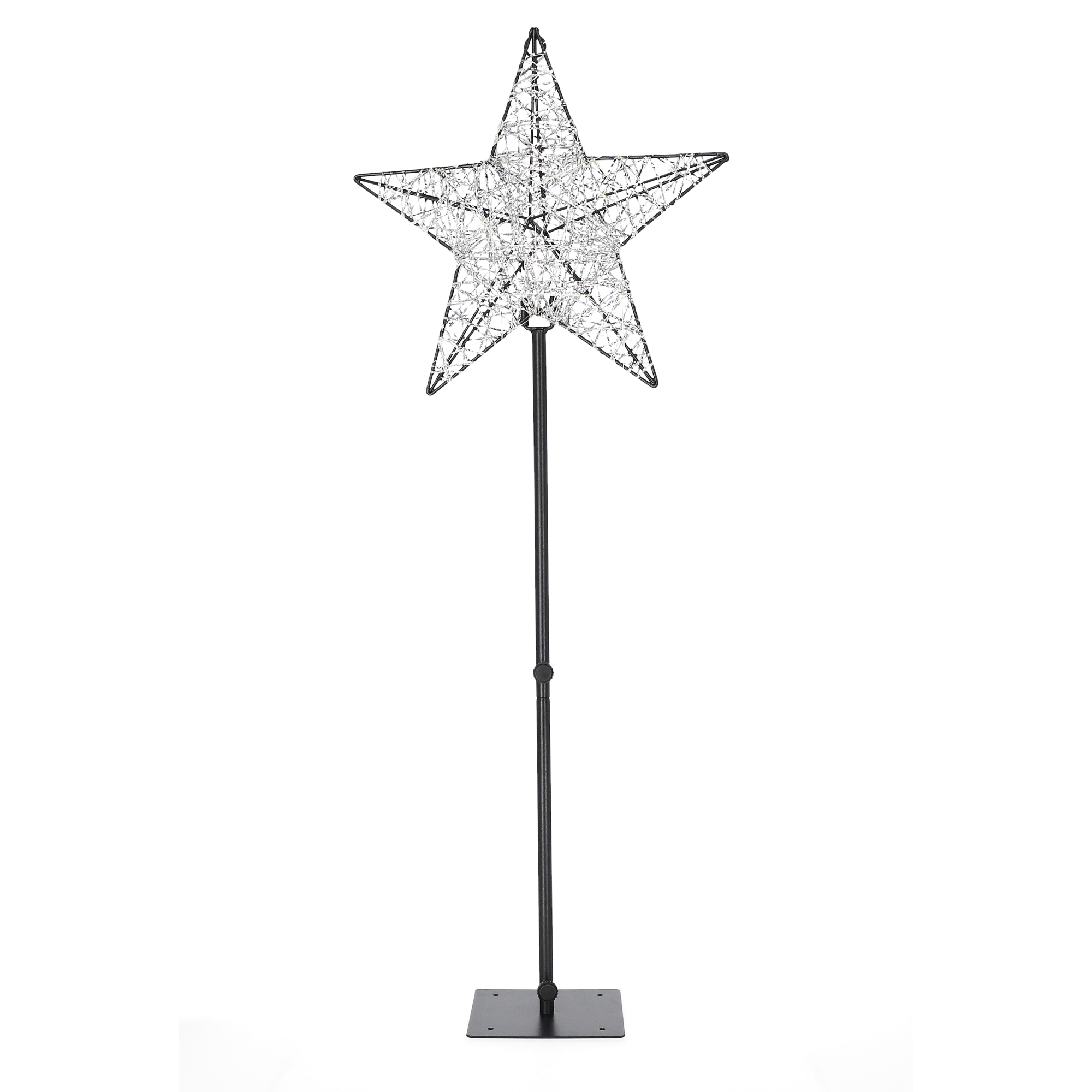 LED-Metall-Stern mit 96 LED 90 cm