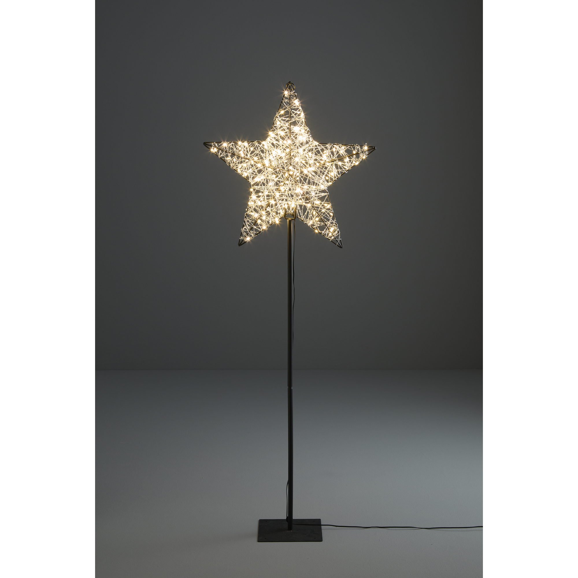 LED-Metall-Stern mit 96 LED 90 cm