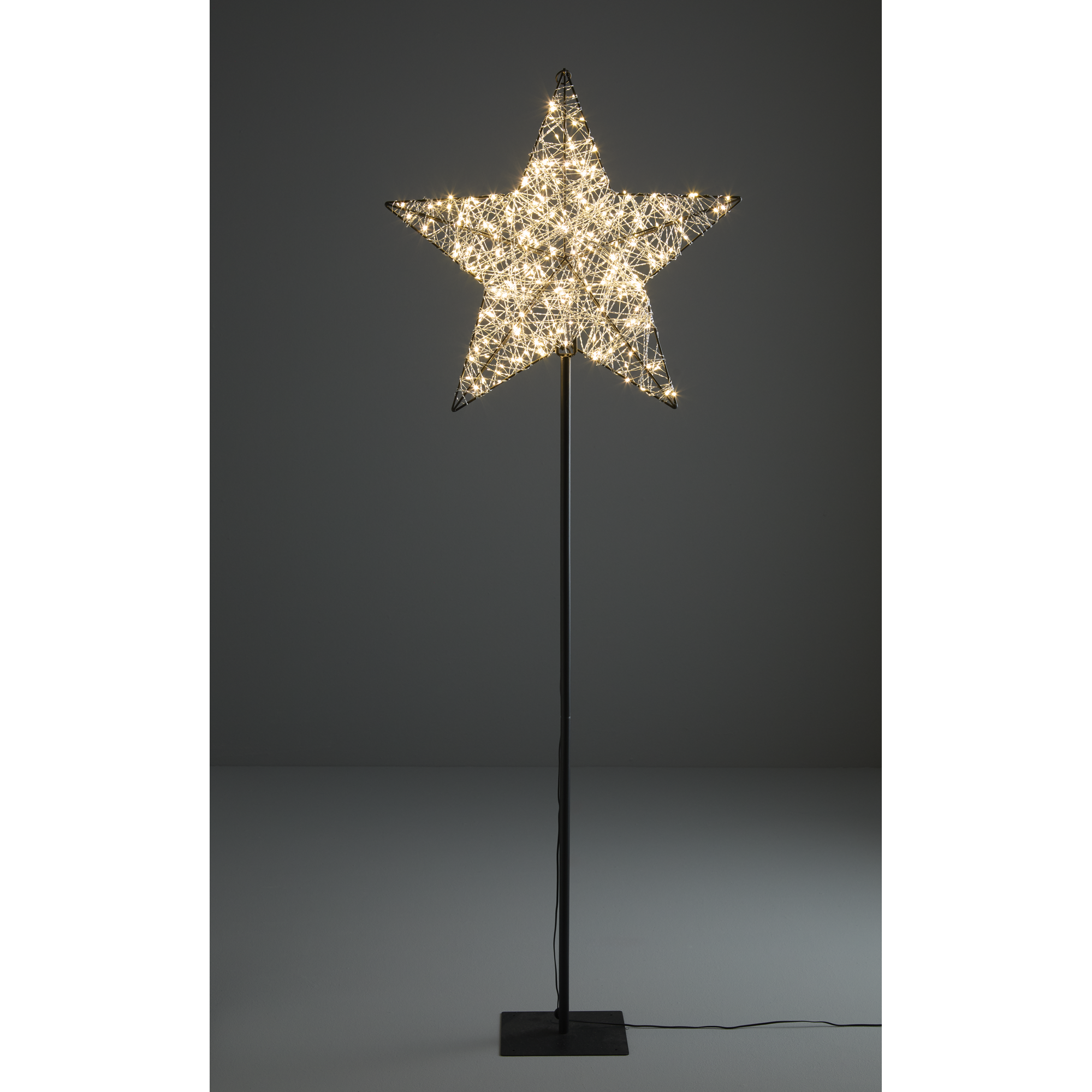 LED-Metall-Stern mit 288 LED 150 cm