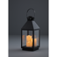 Laterne mit 3 LED-Kerzen 47 cm