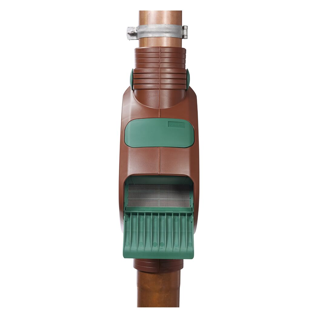 Fallrohrfilter 'Rainus' braun DN 80|100 inklusive Filtereinsatz